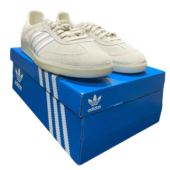 Adidas Samba OG Men Casual Retro Shoe Wonder White Athletic Sneaker - Picture 5 of 11